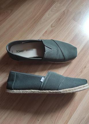 Мокасини чоловічі toms, хакі, текстиль
