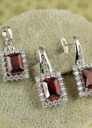 Набір xuping jewelry королівський гамбіт сріблястий
