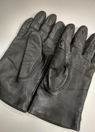 Женские зимние кожаные перчатки4 фото