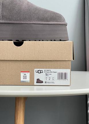 Угги ugg classic mini dipper grey 7