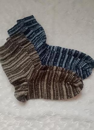 Шкарпетки жіночі в'язані ручної роботи superwash comfort р37-38 дві пари разом850грн, одна пара 450грн