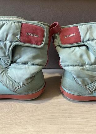 Чоботи дитячі crocs c13 бірюзові 4