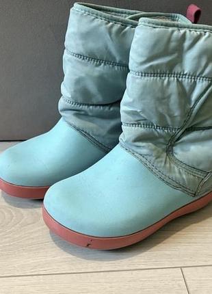 Чоботи дитячі crocs c13 бірюзові 3