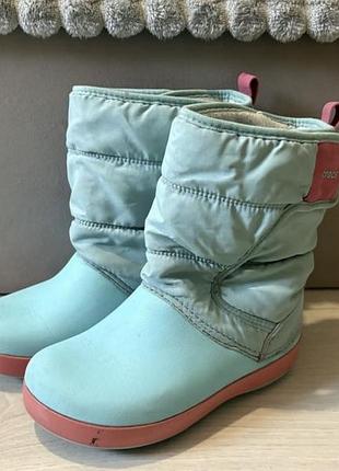 Чоботи дитячі crocs c13 бірюзові
