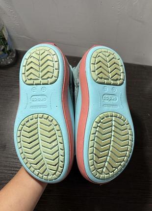 Чоботи дитячі crocs c13 бірюзові 7