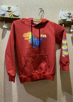 Дитяче худі з принтом динозавра та розміром 122 (бренд by-gri street fashion