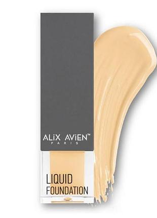 Жидкая тональная основа с spf 35 alix avien 301 soft ivory 35 мл