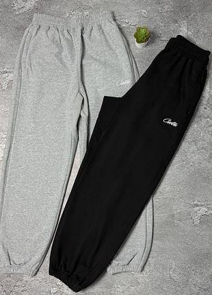 Штани corteiz alcatraz / corteiz joggers / штани кортез сірі чорні / чоловічі джогери corteiz / спортивки кортез / брендові джогери corteiz / оверсайз