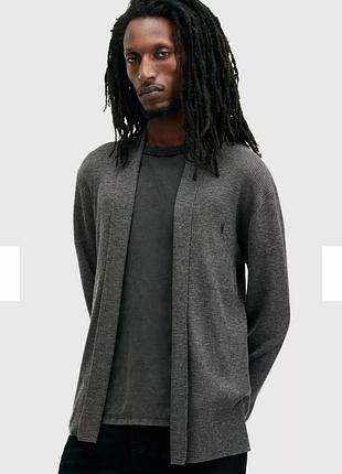 Кардиган мужской базовый без застежки из мериносовой шерсти allsaints