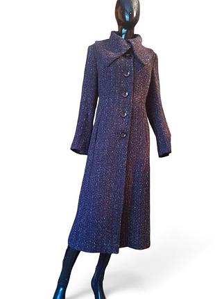 Твидовое пальто букле monsoon в стиле chanel (шерсть), размер 50-52 / l-xl