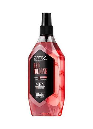 Одеколон для мужчин zenix red 400 мл вдохновленный ароматом giorgio armani si и двойной порцией древесных нот