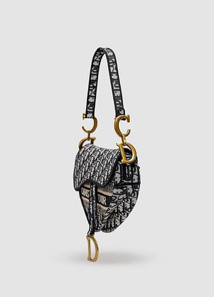 💎 dior saddle bag with strap blue dior oblique jacquard 2