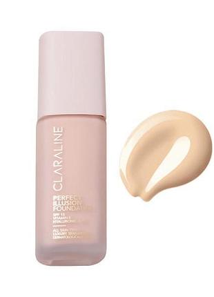 Сяюча тональна основа з spf 15 claraline p140 natural tan 44 мл