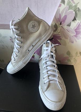 Кеди жіночі натуральна шкіра converse р.42