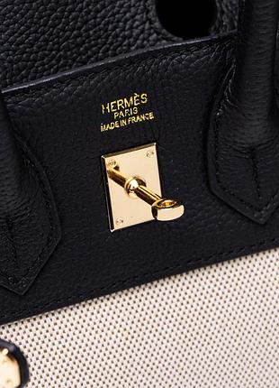 💎 hermes birkin 25 black/canvas 3