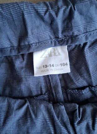 Брюки для підлітків zara сині еластичні 3