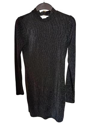 Коротка сукня жіноча h&m чорна з люрексом