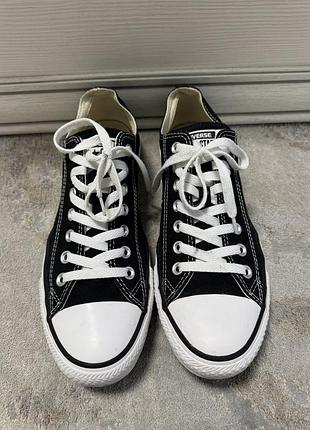 Кеди унісекс converse all star ox black (m9166c) чорні, розмір 42.5/43