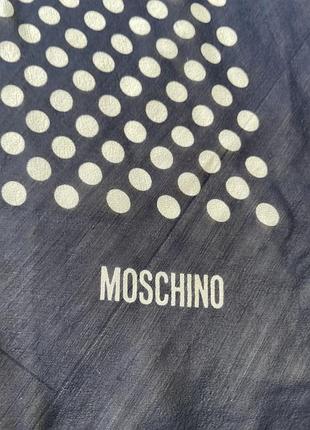 Moschino — вінтажний шарф із натурального шовкового шифону