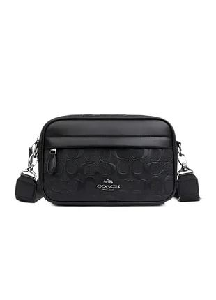Сумка чоловіча coach чорна 2
