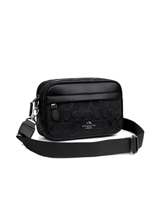 Сумка чоловіча coach чорна 3