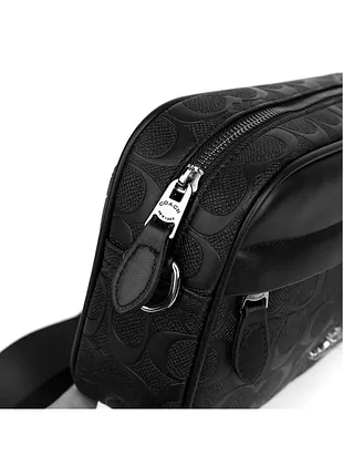 Сумка чоловіча coach чорна 5