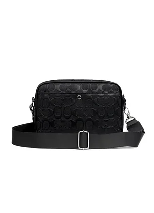 Сумка чоловіча coach чорна 6