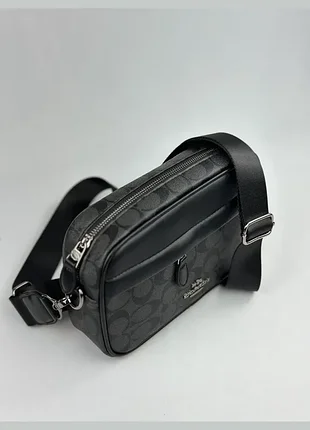 Сумка чоловіча coach чорна 7