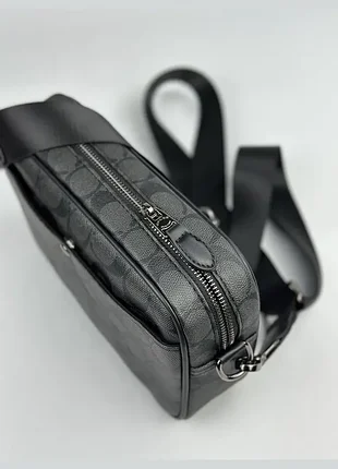 Сумка чоловіча coach чорна 10