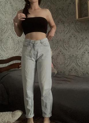 Джинси жіночі мом світло-блакитні