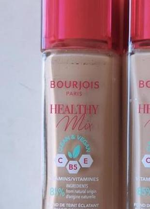 Тональна основа bourjois healthy mix  radiant foundation 
#52.5c rose beige (1шт)