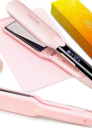 Випрямляч для волосся angenil pro titanium шириною 1,75 дюйма з подвійною напругою