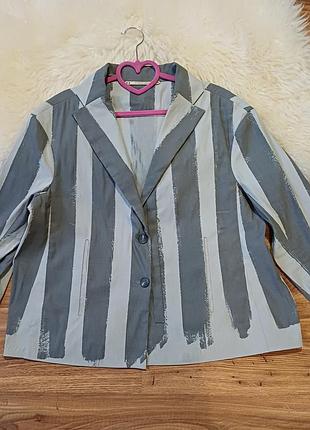 Льняной блейзер / пиджак annette görtz (немечья), р. 44 (xl/xxl)