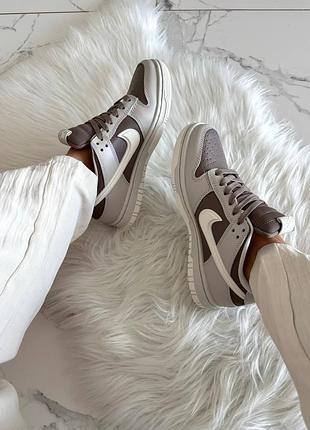 Кросівки nike dunk brown grey gore-tex termo 5