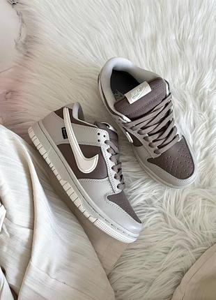 Кросівки nike dunk brown grey gore-tex termo 2