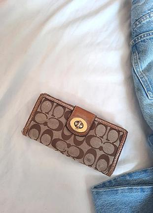Брендовий гаменець вінтаж  coach original