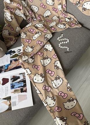 Піжама велюрова hello kitty 2