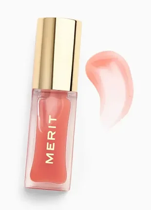 Олія-тінт для губ merit shade slick hydrating tinted lip oil in jete (7 мл)