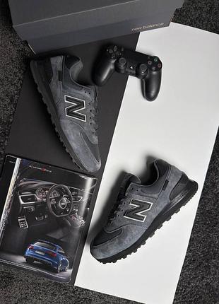 New balance 574 gtx m grey black