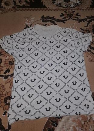 Футболка чоловіча true religion з принтом біла