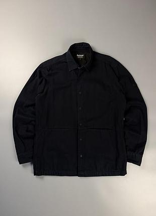 Сорочка куртка barbour international овершат кетчуп чорний розмір m