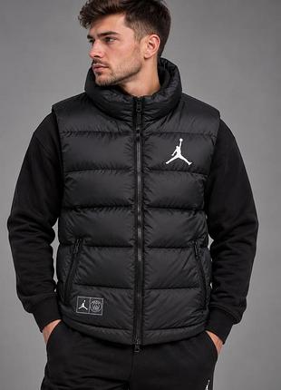Чоловіча жилетка jordan / psg — тканина ripstop