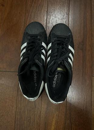 Кросівки унісекс adidas superstar чорні