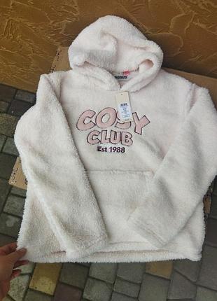 Худі для дівчинки біле cozy club