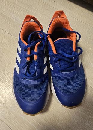 Кросівки для хлопчика adidas сині з помаранчевими елементами