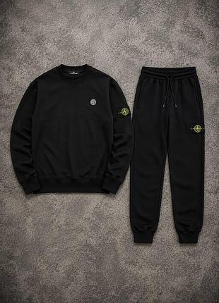 Спортивний костюм чоловічий stone island чорний