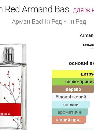 Парфуми armand basi in red 35 мл 2