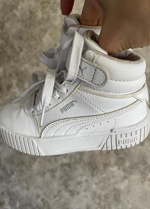 Білі високі кросівки puma хайтопи 🤍