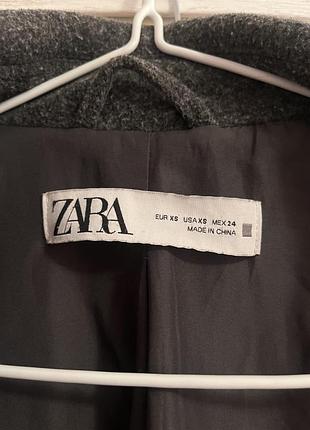 Жіноче пальто zara сіре 6