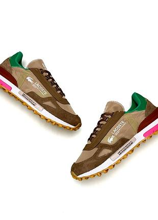 Lacoste elite active w brown green